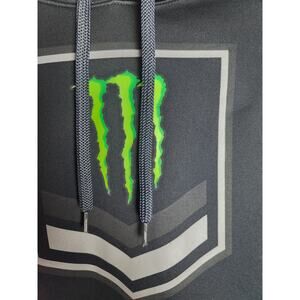 Monster mens fleece hoodie XL kangaroo pocket graphic racing energy drink